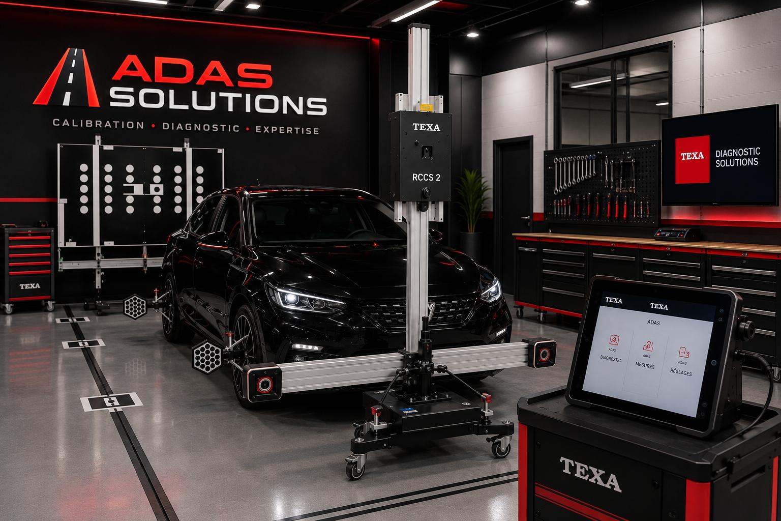 Atelier Fiko Automobile équipé pour le calibrage des systèmes ADAS